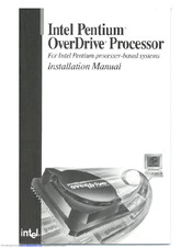 Intel Pentium OverDrive Installation Manual