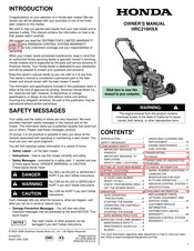 Honda hrc216 shop manual online