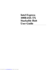 Intel Express 100BASE-TX User Manual