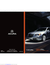 Acura 2012 RL Advanced Technology Manual