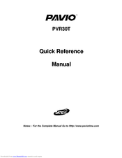 Datexx Pavio PVR30T Quick Reference Manual