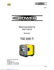 Power Line TGE 3000 Ti User Manual