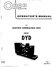 Onan DYD Series Operator's Manual