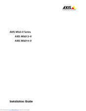 Axis Q6054-E PTZ Installation Manual