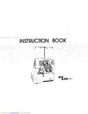Janome MyLock 234 Instruction Book