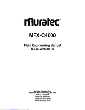 Muratec MFX-C4000 Field Engineering Manual