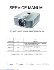 Optoma EP783 Service Manual