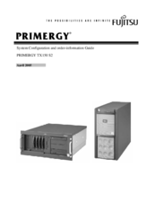 Fujitsu PRIMERGY TX150 S2 Configuration Manual