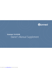 Uconnect 8.4N Owner's Manual Supplement
