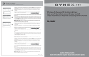 Dynex DX-EBNBC - Wireless G Notebook Card Quick Install Manual