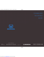 Honda 2012 Ridgeline Technology Reference Manual