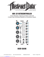 Abstract Data ADE-32 OCTOCONTROLLER User Manual