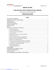 Andon KD-7965 Operation Manual