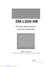 CBC ZM-L20A-HR Instruction Manual