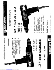 Black & Decker 7143-04 Owner's Manual