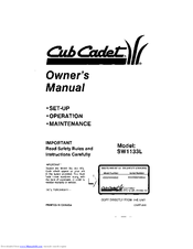 Cub Cadet SW1133L Owner's Manual