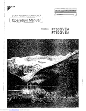 Daikin FT50GVEA Operation Manual