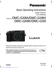 Panasonic Lumix DMC-GX8H Basic Operating Instructions Manual