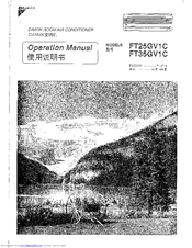 Daikin FT35GV1C Operation Manual