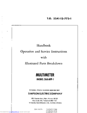Simpson 260-AFP-1 Handbook