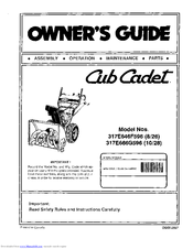 Cub Cadet 317E666G596 Owner's Manual