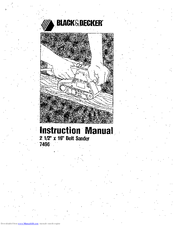 Black & Decker 7496 Instruction Manual