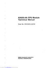 DEC KA650-AA Technical Manual