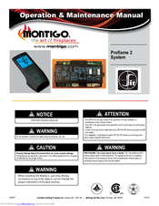 Montigo Proflame 2 Operation & Maintenance Manual