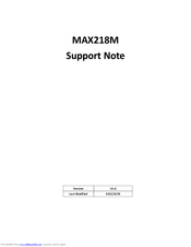 ZyXEL Communications MAX218M Support Note