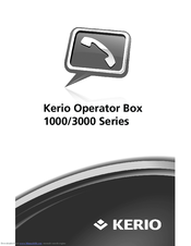 Kerio Tech Operator Box 3000 series Quick Installation Manual