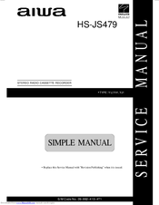 Aiwa HS-JS479 Service Manual
