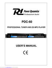 Power Dynamics PDC-60 User Manual