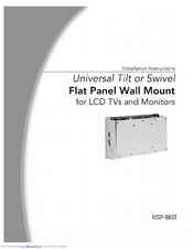 CHIEF MSP-BBST Installation Instructions Manual