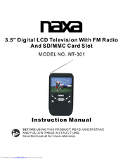 Naxa NT-301 Instruction Manual