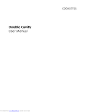 Beko Cook57TSS Double Cavity User Manual