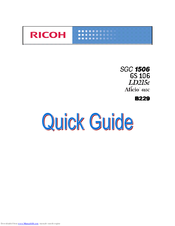 Ricoh B229 Quick Manual