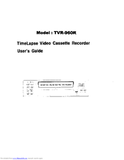 Ikegami TIMElAPSE TVR-960R User Manual