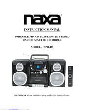 Naxa NPB-427 Instruction Manual