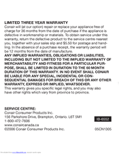 Conair HP01RBC series Instruction Manual