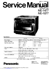 Panasonic NE-1477 Service Manual