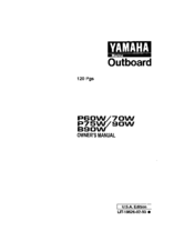 Yamaha P75W Owner's Manual