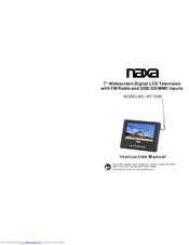 Naxa NT-7580 Instruction Manual