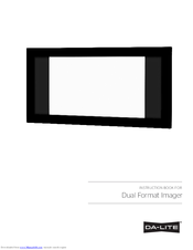 Da-Lite Multi Format Imager Instruction Book