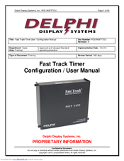 Delphi Display Systems RDS-INSFTTCU Configuration And User's Manual