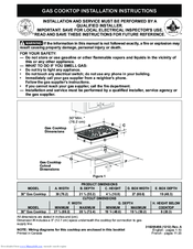 Frigidaire FPGC3087MS Installation Instructions Manual