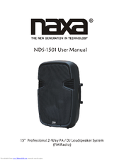 Naxa NDS-1501 User Manual