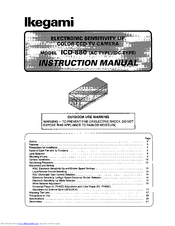 Ikegami ICD-880 Instruction Manual