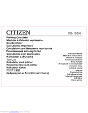 Citizen CX-185N Instruction Manual