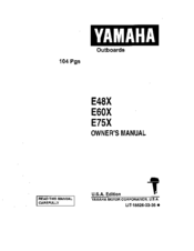 Yamaha E75X Owner's Manual