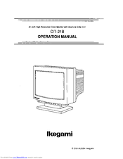 Ikegami C-21B Operation Manual
